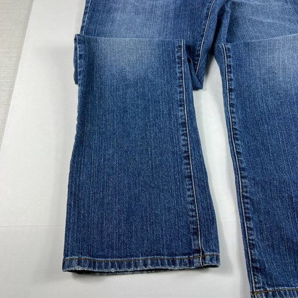 Lucky Brand Jean Women 30 Classic Fit Baby Boot Blue Faded Whisker Stretch Denim - Picture 6 of 16